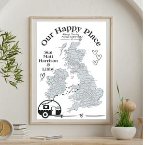Camping Memory Holiday Map