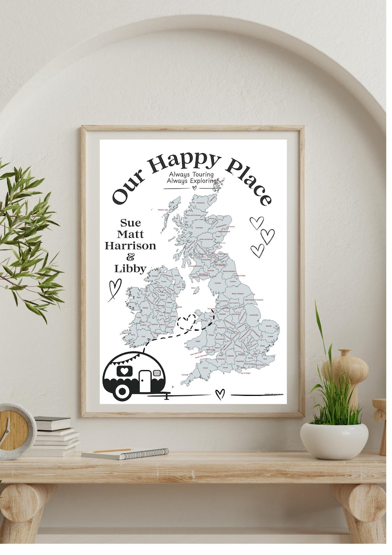 Camping Memory Holiday Map