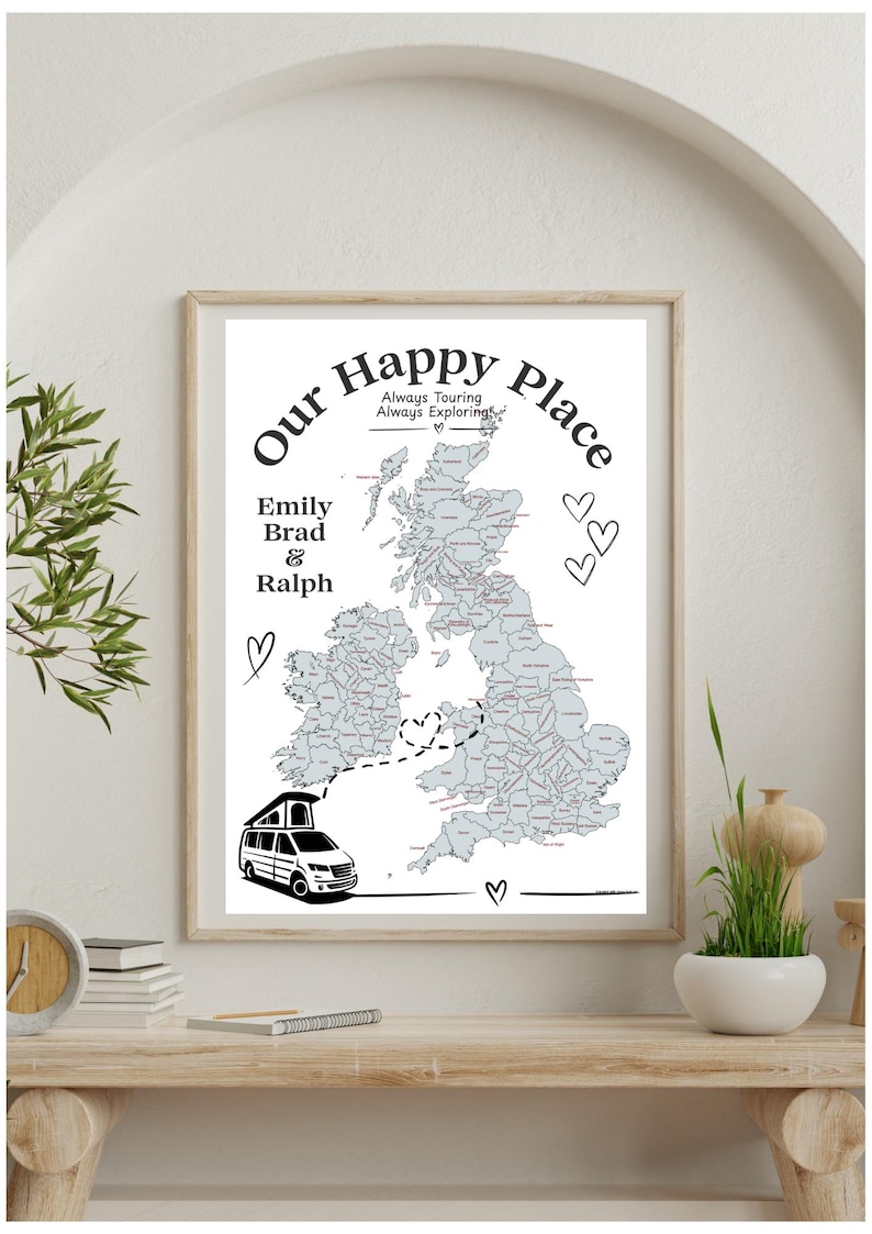 Touring Colour Map, 'our Happy Place', Campervan, Motorhome, Camping ...