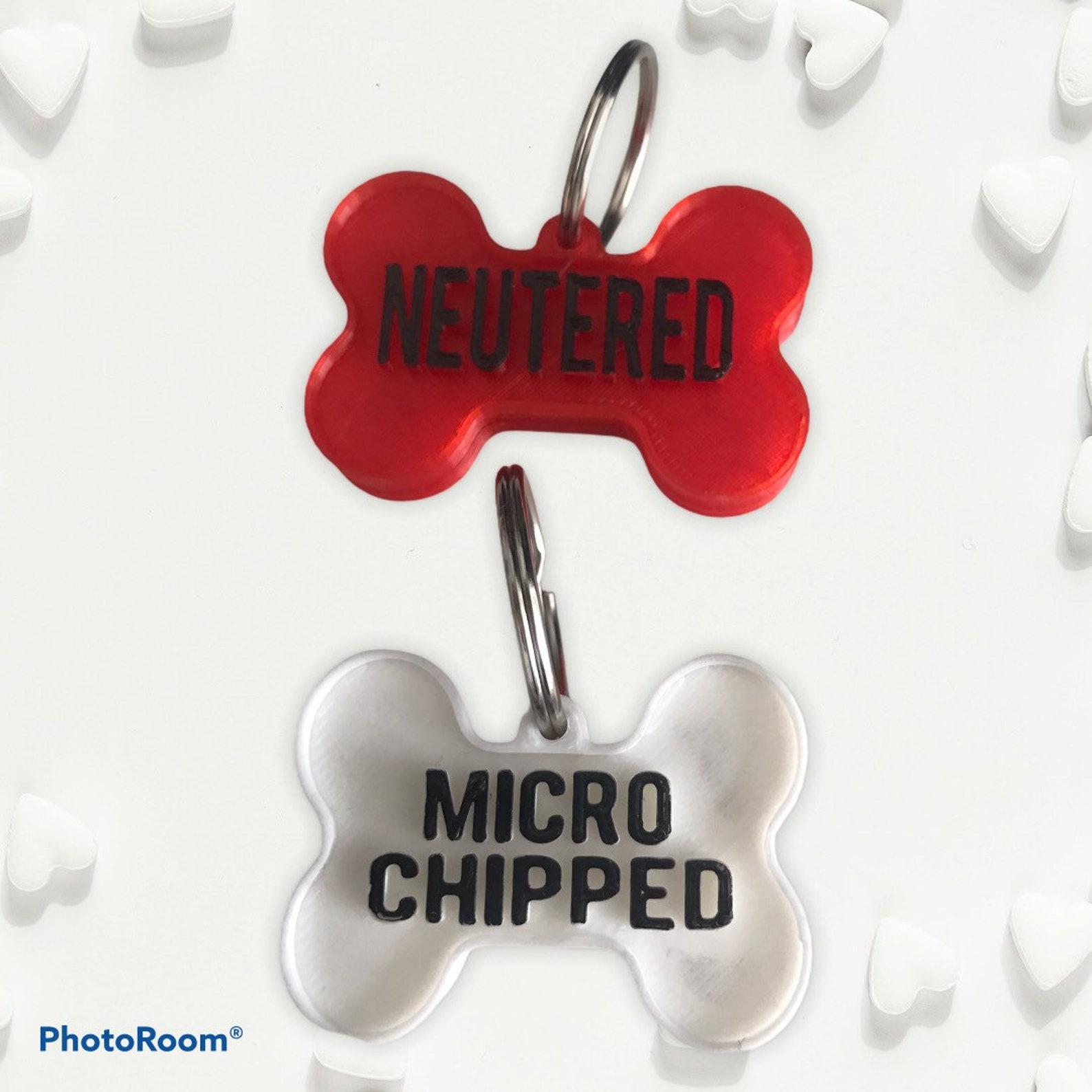 Dog ID Tag Safety Dog Tag Microchipped Spayed Dog Tag Etsy UK