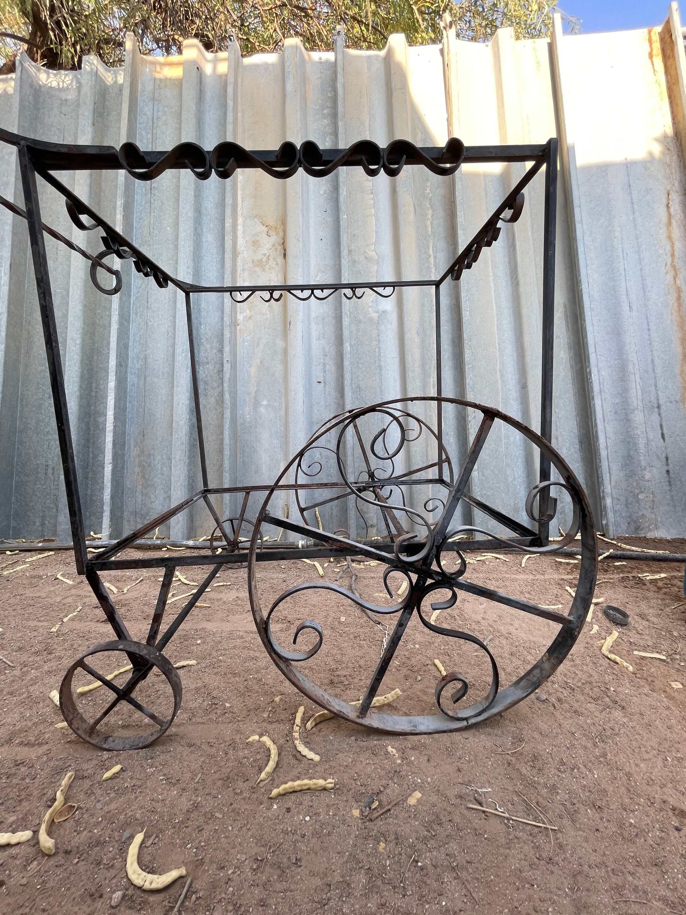 Antiguo jardín de hierro forjado patio carrito de picnic | Etsy