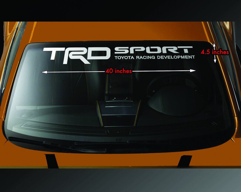 Windshield Banner Vinyl Decal Sticker 40 L X 4.50 H for TRD Etsy