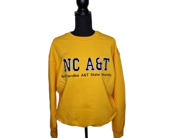 Please Review Description Embroidered NC A&T HBCU Sweatshirt