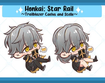 Trailblazer Honkai Star Rail Caelus Stelle Sticker