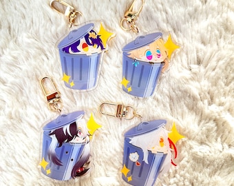 Honkai Star Rail Trash Can Acrylic Clear Charms P2