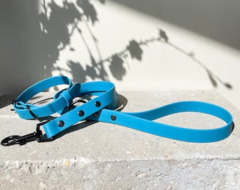 Biothane Dog Collar & Lead Set | Waterproof Vegan Leather