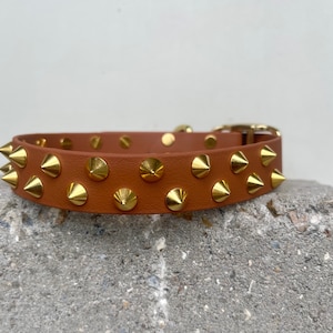 Studded Pet Collar | Vegan Leather| 20 + Colours | Bespoke