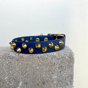 Studded Pet Collar | Vegan Leather| 20 + Colours | Bespoke