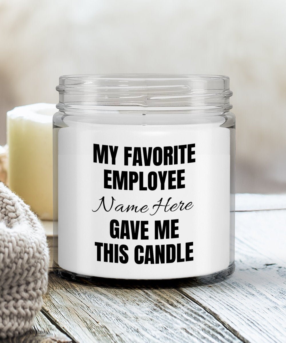 Personalized gift for boss candle gift for supervisor funny Etsy