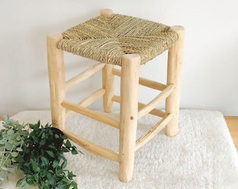 tabouret marocain en bois