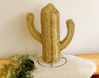 Wicker cactus, Decorative cactus, Straw cactus 60 cm