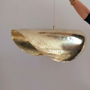 Golden brass pendant light image 4
