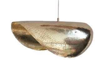 Golden brass pendant light