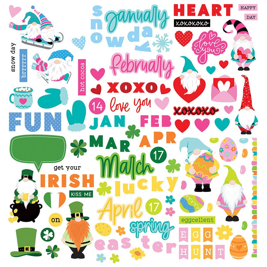 PREORDER A Year with My GNOMIES Calendar Kit Photoplay Etsy