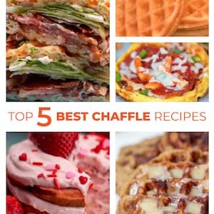 Top Chaffle Recipes | Cheese Waffle | Recipe | Mini Cook Book | Instant download