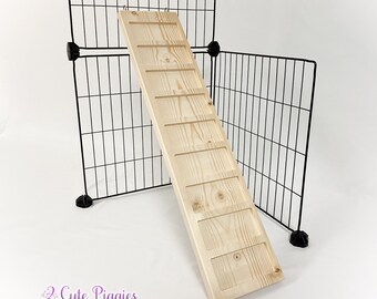 5.5" Personalized Guinea Pig Cage Ramp, Small Pet Ramp, Small Animal Ramp, Shelf Ramp, Wood Ramp, Small Animal Wood Ramp, Cage Accessories