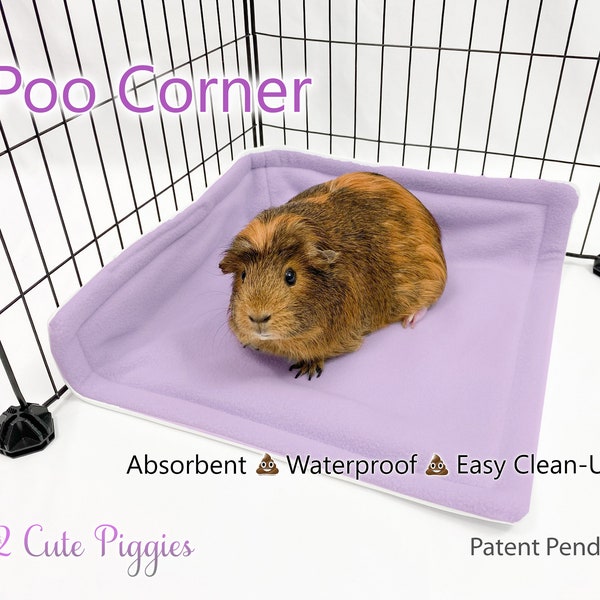 Poo Corner for Guinea Pigs, Guinea Pig Fleece Liner, Guinea Pig Pee Pad, Guinea Pig Accessories, Fleece Liner for Guinea Pig, Cage Liner