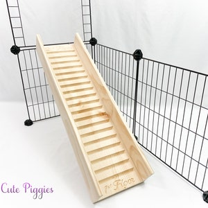 7.25" Guinea Pig Ramp with Sides, Guinea Pig Accessory, Rabbit Ramp, Rabbit  Accessory, Chinchilla Cage Accessory, Rat Cage Accessory