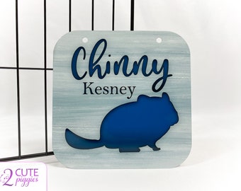 Chinchilla Cage Name Tag