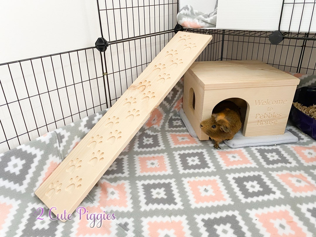 5.5 Paw Print Guinea Pig Cage Ramp, Small Pet Ramp, Small Animal Ramp