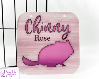Chinchilla Cage Name Tag