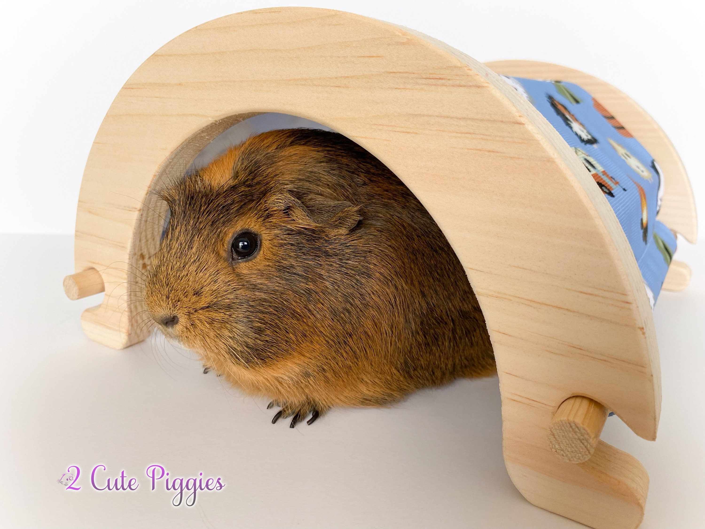 Wood Guinea Pig Tunnel Tunnel for Guinea Pigs Pet Bed Cuddle