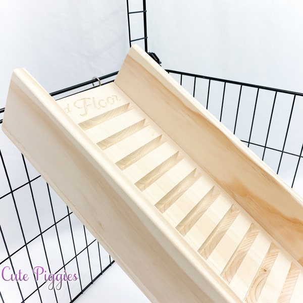 7.25" Guinea Pig Ramp with Sides, Guinea Pig Accessory, Chinchilla Cage Accessory, Rat Cage Accessory, Sugar Glider Accessory, Rabbit Ramp