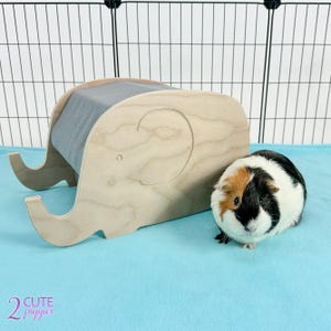 Guinea Pig Hidey, Guinea Pig Accessories for Cage, Guinea Pig Tunnel, Guinea Pig House, Guinea Pig Furniture - Elephant