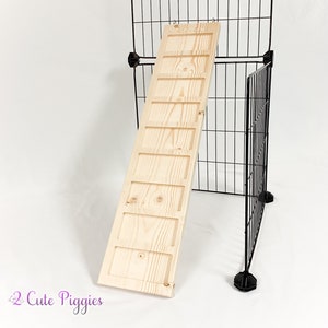 5.5" Personalized Guinea Pig Cage Ramp, Small Pet Ramp, Small Animal Ramp, Shelf Ramp, Wood Ramp, Small Animal Wood Ramp, Cage Accessories