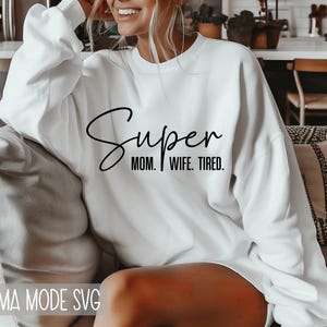 Super mamma SVG PNG / Modalità mamma Svg / Vibrazioni mamma Svg / Maglietta mamma Svg / Festa della mamma Svg / Vita da mamma Svg / Mamma ragazza Svg / Mamma ragazzo Svg / File di taglio