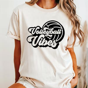 Volleyball Vibes SVG PNG | Volleyball Mom Shirt Svg | Volleyball Svg | Volleyball Game Day Svg | Sports Mom Svg | Volleyball Png | Mug Svg