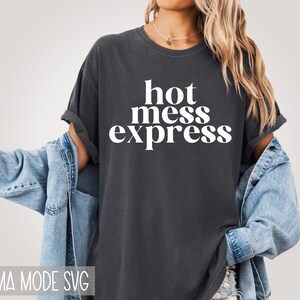 Hot Mess Express PNG SVG, Hot Mess Svg, Momlife Svg, Funny Mom Svg, Mother&#39;s Day, Mom Gift Svg, Files for Cricut, Motherhood Svg, Sport Mama