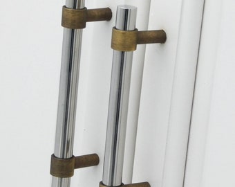 Brushed Bronze Stainless Steel Cabinet Pull - Modern Handle