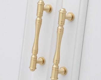 Antique Style Brass Cabinet Pulls: Kitchen Hardware Handles