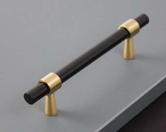 Black Brass Drawer Pulls Handles Dresser Knobs Kitchen Cabinet Door Hardware Modern Cupboard Handles, FINAL SALE!