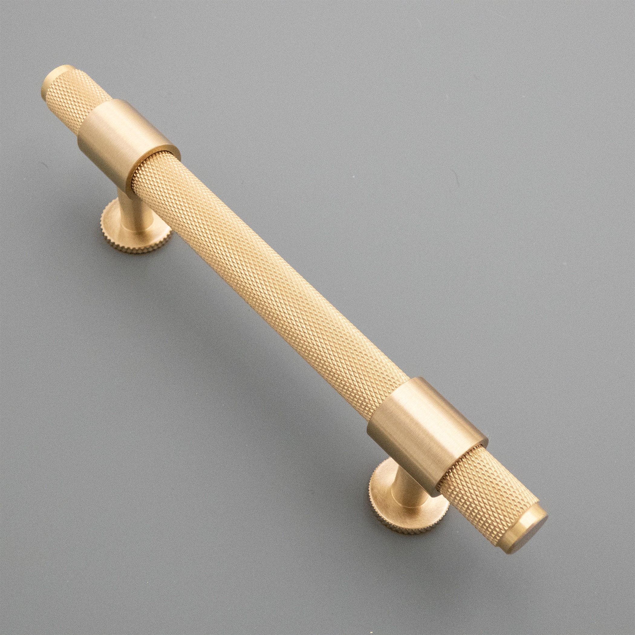 Solid Brass Knurled Drawer Pulls and Knobs T-bars Drawer Handles ...