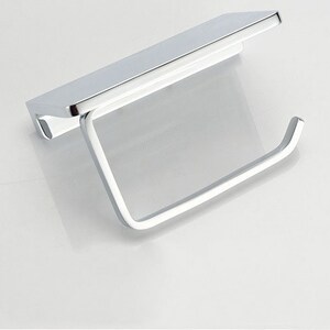 Chrome Toilet Paper Holder Brass Toilet Paper Rack Toilet Paper Storage Bathroom Décor image 3