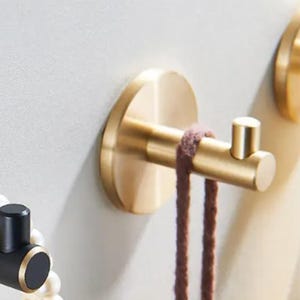Solid Brass Wall Hook, Coat Hook, Bathroom Hook