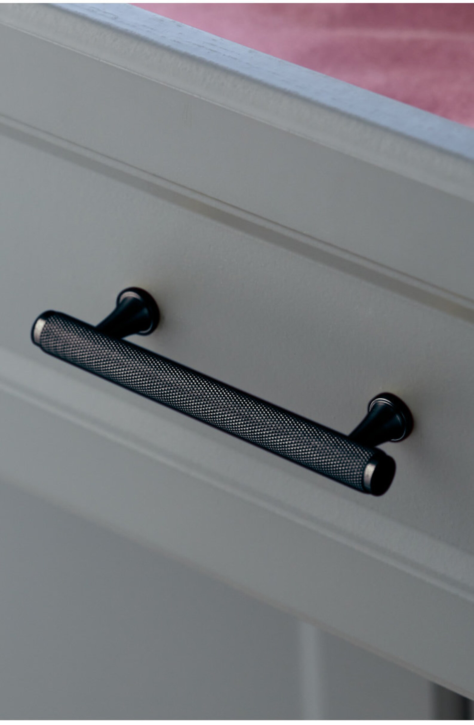 Black Knurled Brass Pull Knurled Handles Solid Etsy