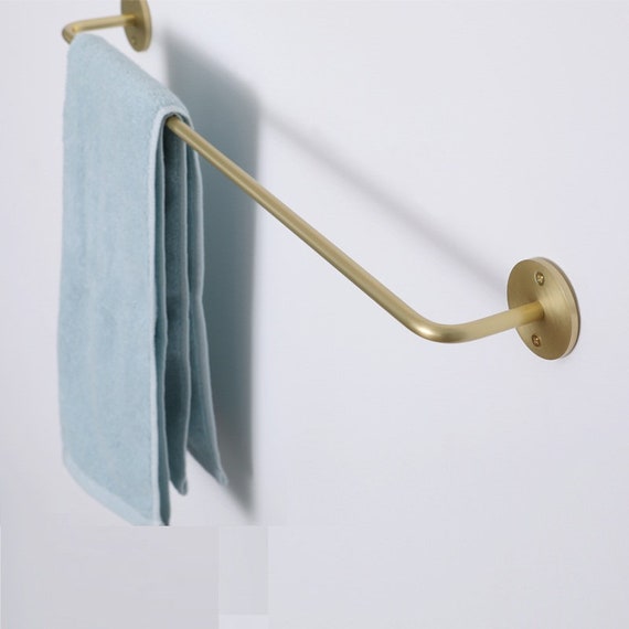 Brass Towel Bar, Modern Brass Towel Rod, Brass Hand Towel Holder