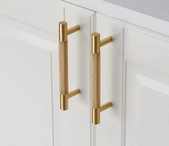 FURFITT 4 Pack Polished Chrome Cabinet Pulls 5 Inch/128mm Hole Center Drawer Dresser Handles
