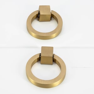 Gold Modern Brass Pull, Cabinet Handles, Solid Brushed Brass Bar Handles & Pulls, Solid Brass Cabinet Hardware, Furniture Pulls, FINAL SALE!