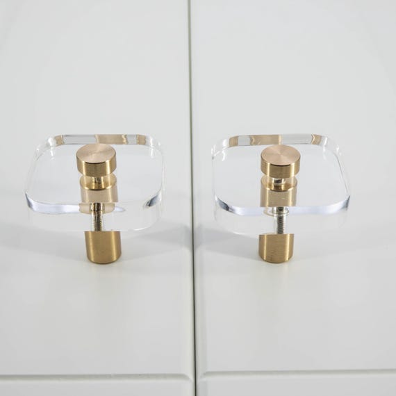 slim fit dress slacks Boahaus Set of 10 Modern Cabinet Knobs – Gold, Crystal, Rose Gold main image 1