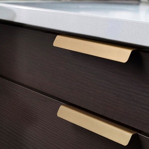 Invisible Drawer Pulls - Handle Finger Pull, Cabinet Hardware