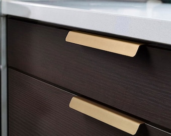 Invisible Drawer Pulls - Handle Finger Pull, Cabinet Hardware