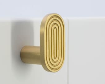 Modern Brass Wall Hook: Decorative Coat Hanger