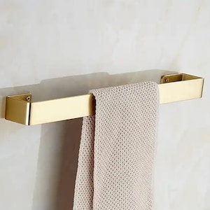 Modern Solid Brass Towel Bar - Wall Mounted Towel Rack