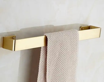 Modern Solid Brass Towel Bar - Wall Mounted Towel Rack