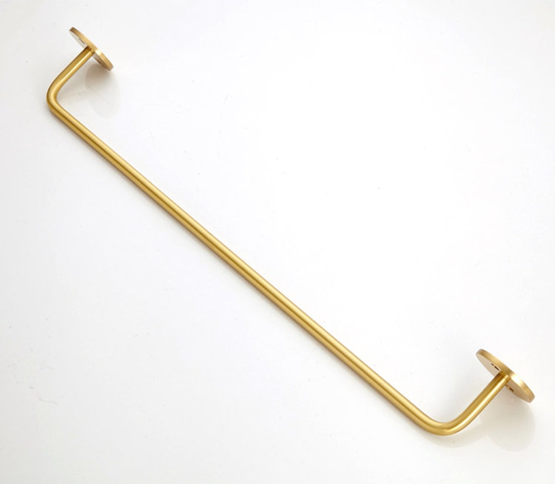 Brass Towel Bar Modern Brass Towel Rod Brass Hand Towel Etsy