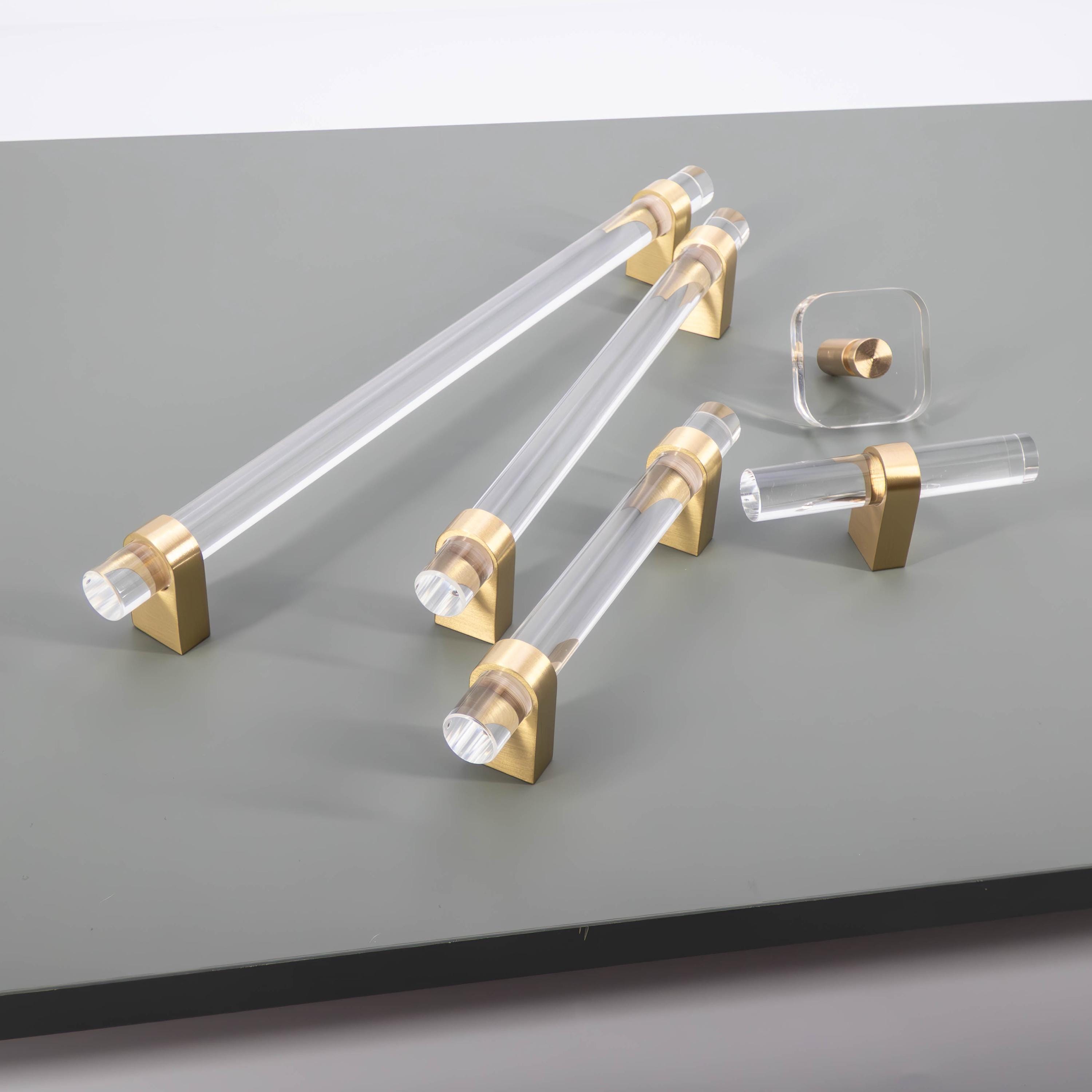 Acrylic Gold Cabinet Pulls - Etsy